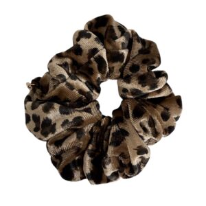 SALG. Hårstrikk scrunchies leopard velur